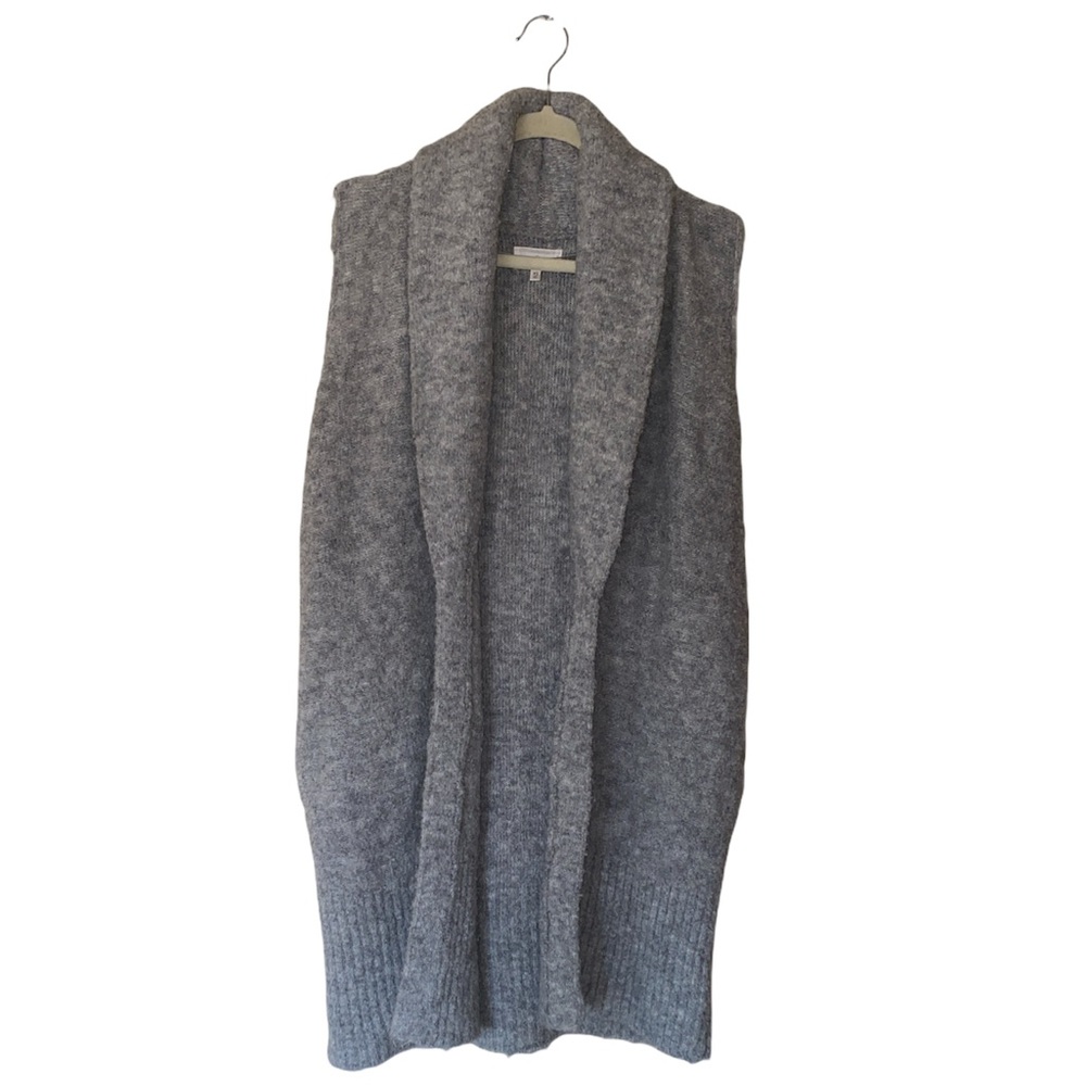 Textured Boucle Long Sweater Vest w/ Pockets, Lou & Grey, Wool  & Alpaca
